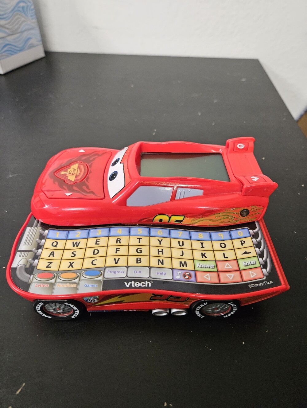 VTech Disney Cars 2 Lightning McQueen Learn and Go Handheld Learning Com Tested